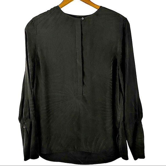 EQUIPMENT Jacquard Silk Bell Sleeve Blouse - Picture 5 of 12